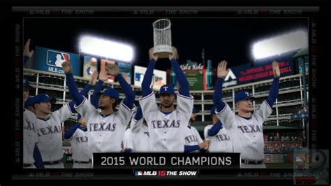 MLB 15 The Show - Texas Rangers World Series Celebration - YouTube