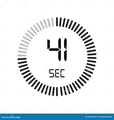 The 41 Seconds Icon, Digital Timer. Clock and Watch, Timer, Countdown ...