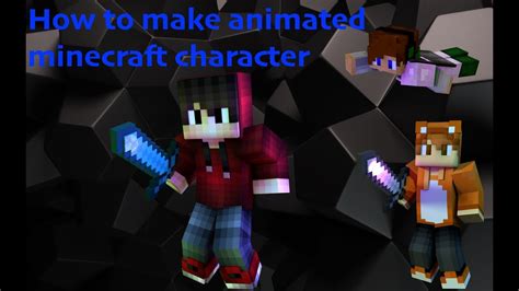 How to animate minecraft character using Blender - YouTube