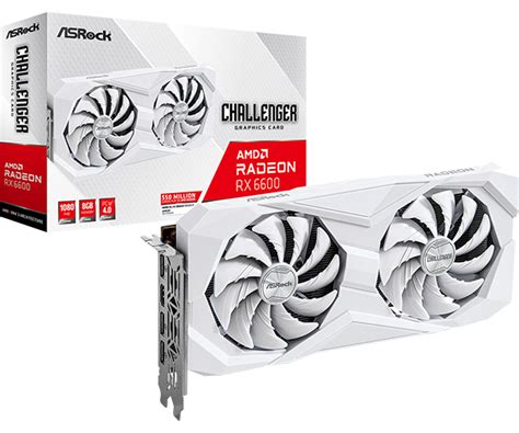 ASRock > AMD Radeon™ RX 6600 Challenger White 8GB