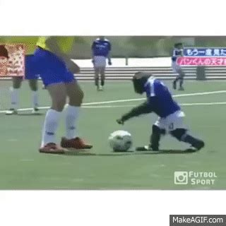 Monkey playing soccer - Wiggle on Make a GIF