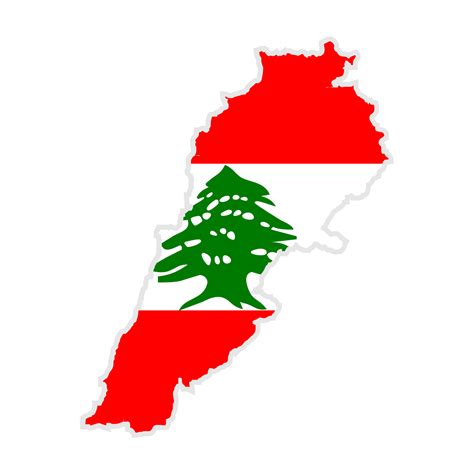 lebanon map with flag texture vector illustration 7545757 Vector Art at Vecteezy