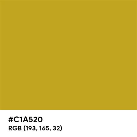 Christmas Gold color hex code is #C1A520