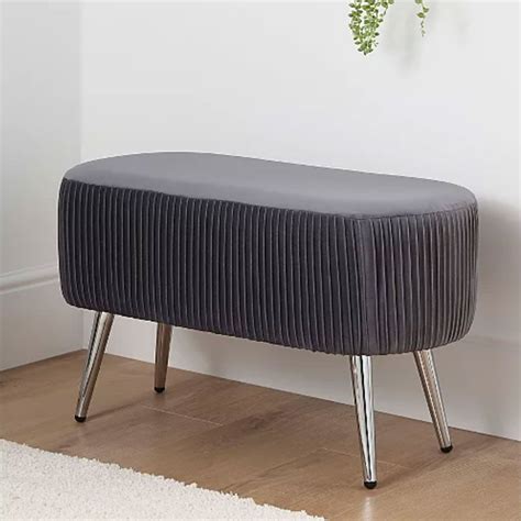 The new Asda furniture collection includes a stylish velvet ottoman for ...