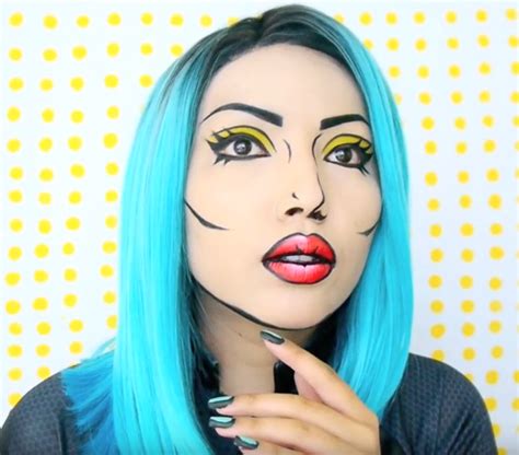 Related image | Pop art makeup, Pop art makeup tutorial, Halloween makeup