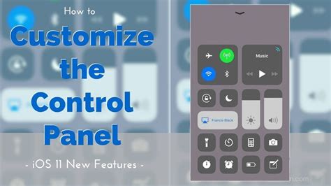 How To Customize the Control Panel - iOS 11 New Feature | Custom, Ios 11, Control