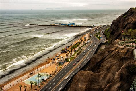 Sunset view from Larcomar, Peru