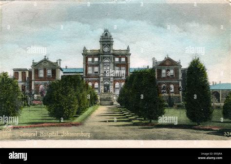 General Hospital, Johannesburg, Gauteng, South Africa. 1905 Stock Photo ...