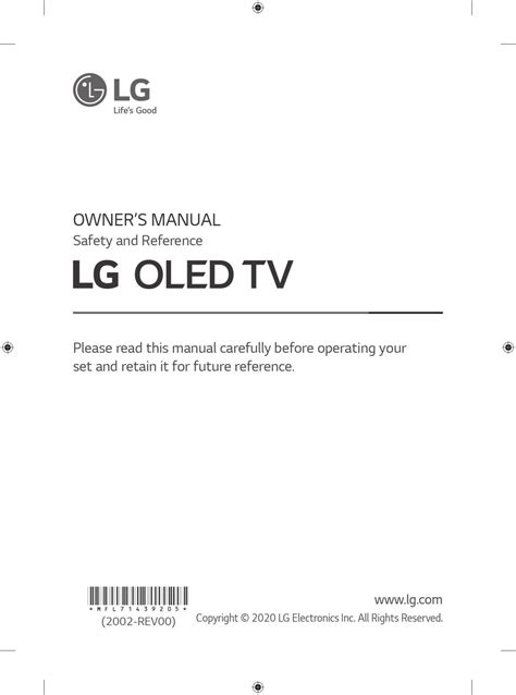 LG OLED55CX6LA.APD OWNER'S MANUAL Pdf Download | ManualsLib