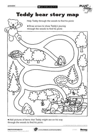 Great worksheet for students to interpret the "story" of the teddy bear. They will be able to ...