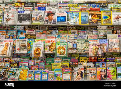 A rack of magazines for sale in a supermarket Stock Photo - Alamy