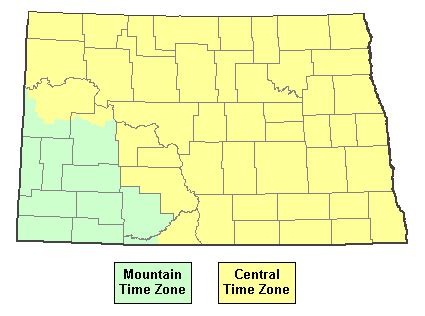 Us Time Zones Map North Dakota - CYNDIIMENNA