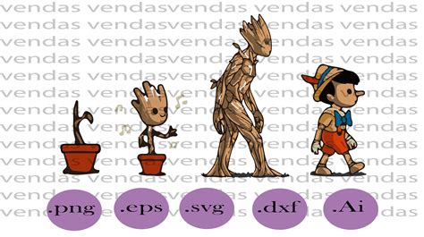 I Am Groot Groot Evolution Baby Groot Süper Hero Pinocchio - Etsy