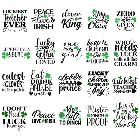 Premium Vector | St patrick's day t shirt designs bundle