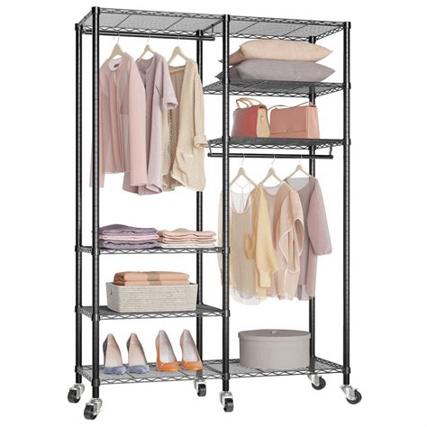 Buy VIPEK V14i Portable Closets Heavy Duty Garment Rack Adjustable Rolling Clothes Rack with 6 ...