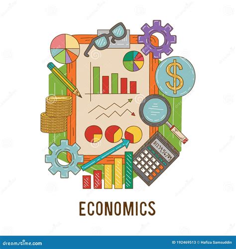 Economics Concept. Vector Illustration Decorative Design Stock Vector ...