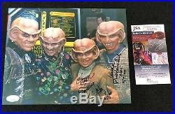 Star Trek Deep Space Nine Ferengi Signed 8×10 Photo JSA COA Quark Nog Rom Moogie | Original Star ...