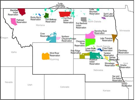 Map Great Plains Indians - Share Map