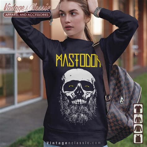 Mastodon Skull Beard Admat Shirt - Vintagenclassic Tee