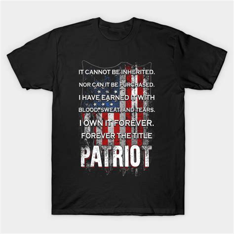 American Patriot - American Patriot - T-Shirt | TeePublic