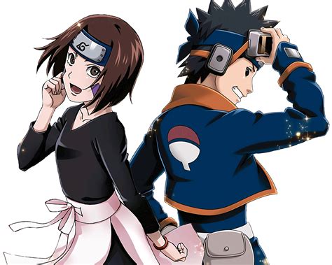 Obito Uchiha and Rin Nohara render by akawaiichan on DeviantArt