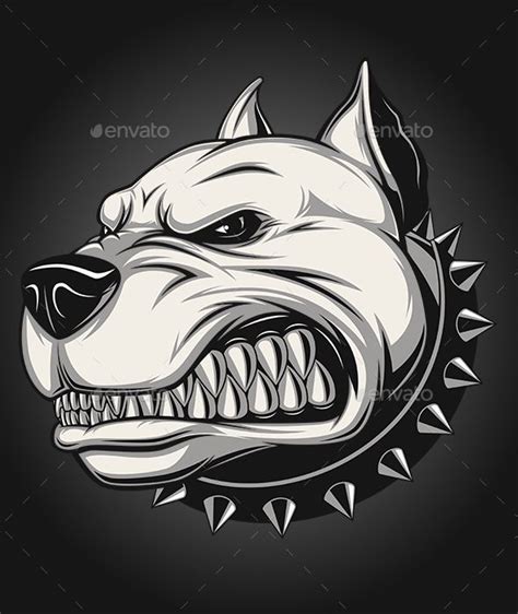 Angry Dog | Angry dog, Pitbull art, Pitbull tattoo