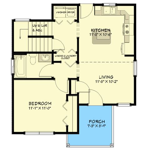 Exclusive ADU Home Plan with Multi-Use Loft - 430803SNG | Architectural ...