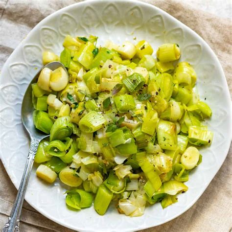 Buttered Sautéed Leeks - Veggie Desserts