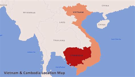 Vietnam and Cambodia Travel Maps