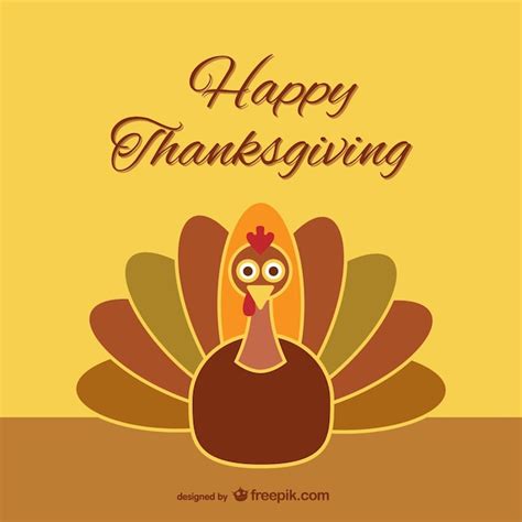 Free Vector | Thanksgiving turkey cartoon