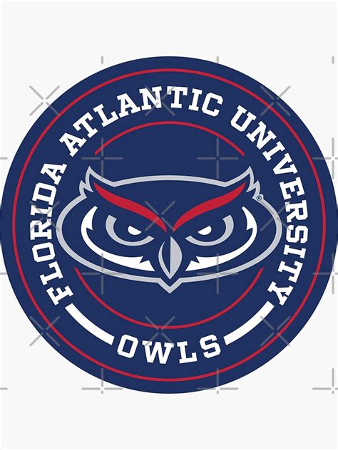 "FAU - Owls" Sticker by wuflestadj | Redbubble