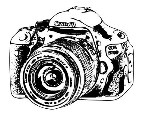 Canon Png Canon Camera Drawing - Clip Art Library