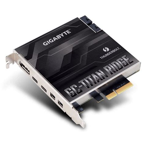 Gigabyte Titan Ridge Dual Thunderbolt 3 USB Type-C PCIe Card - GC-TITAN ...