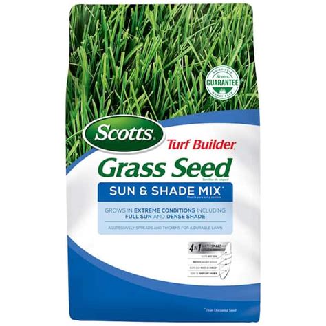 Scotts Turf Builder 40 lbs. Grass Seed Sun & Shade Mix Grows in Extreme ...