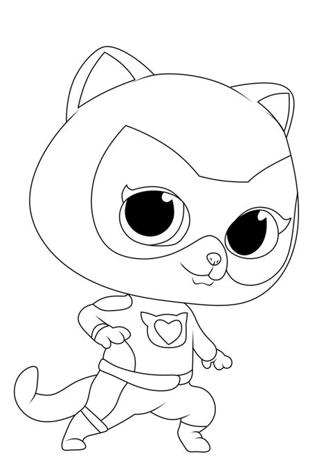 SuperKitties Coloring Pages