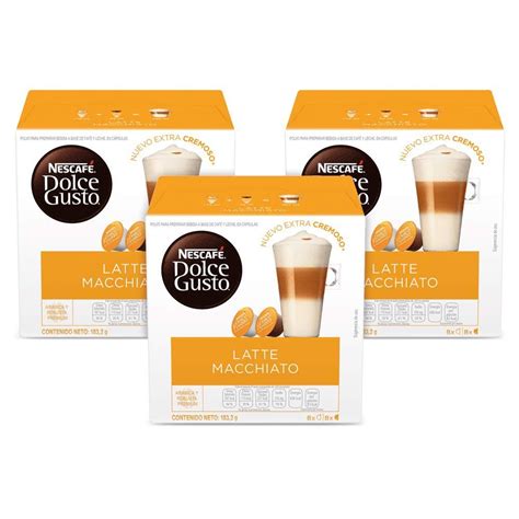 Nescafe Dolce Gusto Latte Macchiato Coffee Pods - 16 Capsules ...