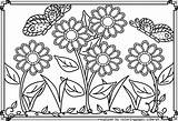 Flower garden coloring pages To Download And Print For Free sketch template