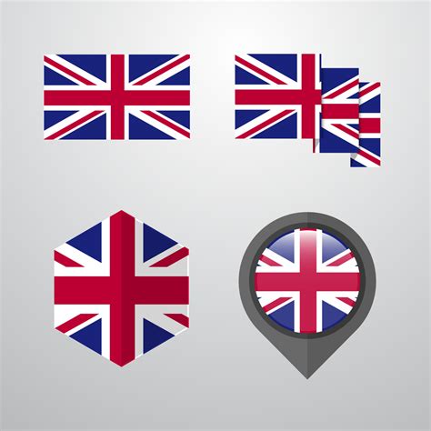 United Kingdom flag design set vector 14021887 Vector Art at Vecteezy