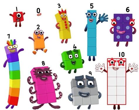 Numberblocks 1-10 Coloring Pages - George Mitchell's Coloring Pages