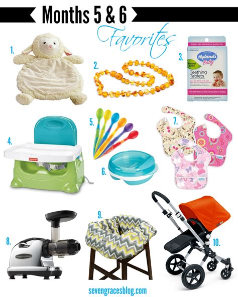 Top 10 Baby Items for Months 5 & 6: Teething & Feeding - Seven Graces