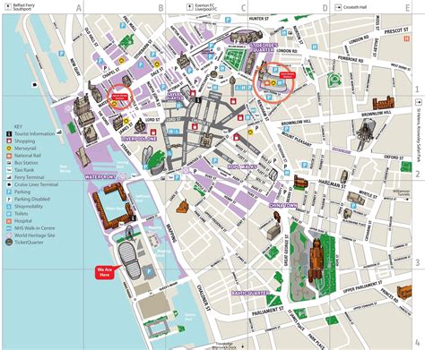 Liverpool City Centre Map | Liverpool map, Liverpool city centre ...