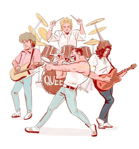 queen la banda del buen rock | Arte y musica, Ilustraciones, Rock clásico