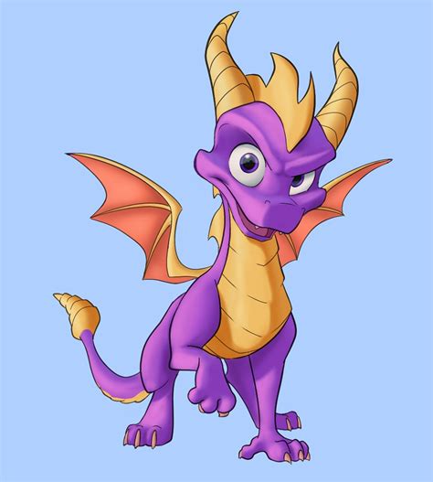 I wanted to draw a cute Spyro | Rebrn.com