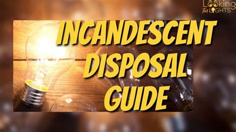 Incandescent Light Bulbs: A Complete Disposal Guide! - November 9, 2024 Looking for Lights