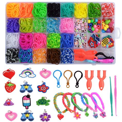 Rainbow Rubber Band Set Funny DIY Loom Rubber Band Bracelet Making Kit for Kids | Walmart Canada