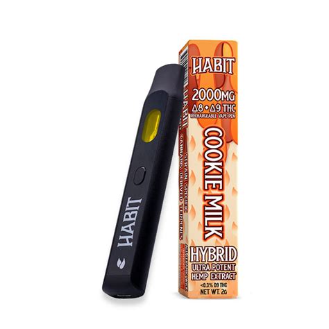 Cookie Milk 2ml D8+D9 THC Vape Pen | Hybrid