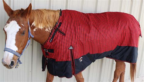 78" 1200D Turnout Waterproof Horse WINTER BLANKET HEAVY Red 555G - Horse Blankets & Sheets