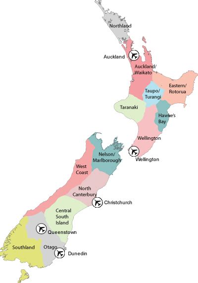 World Maps Library - Complete Resources: Maps Nz Regions