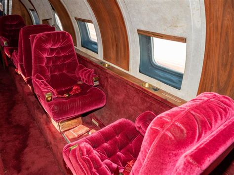 Take a look inside Elvis Presley's 1962 Lockheed 1329 JetStar private jet that's up for auction