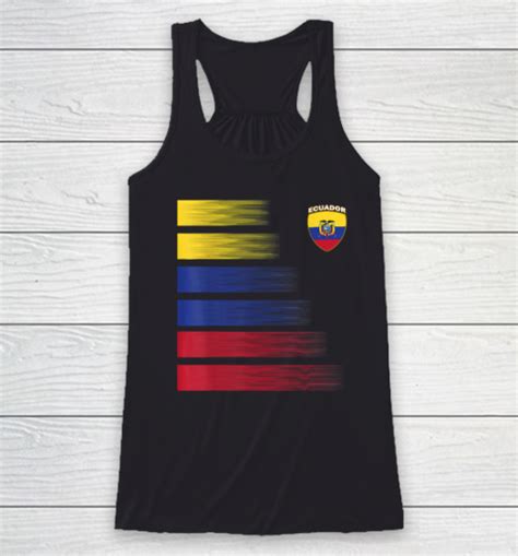 Ecuador Football Shirt Ecuadorian Soccer Jersey Racerback Tank | Tee ...